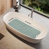 Non Slip Bathtub And Shower Mats 40x16 Extra Long Bath Tub Mat With Suction Cups & Drain Holes - Lux Decor Collection - 3 of 4