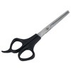 Unique Bargains Plastic Handle Thinning Shear Single Teeth Hair Scissors Black 1 Pc - image 2 of 4