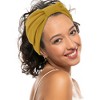 Unique Bargains Wide Knotted Yoga Elastic Headbands 5.12" Wide Multicolor 4 Pcs - 2 of 4