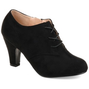 Journee Collection Womens Leona Inside Zip Block Heel Booties - 1 of 4