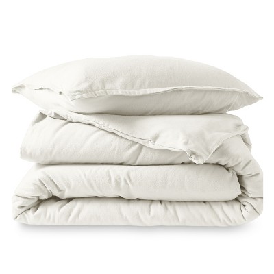 Cotton Flannel Duvet Cover & Sham Set by Bare Home