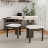 NicBex  Set of 2 Modern Upholstered Dining Chairs with Open Back,Kitchen Side Chairs for Kitchen,Living Room - 2 of 4