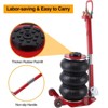 Air Jack, 3 Tons/660Lbs Load Capacity Air Jack with 6 Steel Pipe & Adjustable Handle, Lifting Range up to 17.7", Fits for Car, SUV, Pickup Truck - 4 of 4