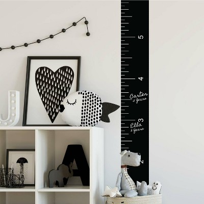 RoomMates Growth Chart Chalk Ruler Peel and Stick Giant Wall Decal