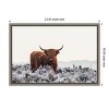 Amanti Art Highlander Horns by Jaap van den Canvas Wall Art Print Framed 23 x 16-in. - 4 of 4