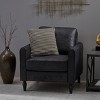 Sapphtopaz Modern Accent Chair Club Upholstered Chairs with Tapered Legs Single Armchair Comfy Chair for Bedroom, Living Room, Reading Room - 3 of 4