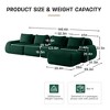 146'' Flannelette L-Shaped Modular Sectional Sofa with Movable Ottoman, Boneless Design, and Deep Seat - 4 of 4