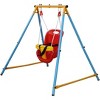 Swing Set, with Safety Belt Indoor Outdoor Playground Swing Playset for Backyard Indoor Outdoor Play - 3 of 4