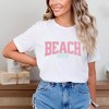 Simply Sage Market Women's Beach Babe Distessed Short Sleeve Graphic Tee - 2 of 3
