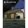 12x20 Ft Portable Garage, with 200G Side Walls, Front and Rear Doors, Heavy Duty Waterproof Tarp, Storage for Boats, Trucks, and Suvs - 2 of 4