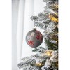 Gulches Set of 4 Stunning 4.7" Glass Christmas Ball Ornaments - Elegant Decorative Hanging Accents for Holiday Tree and Party Decor - 2 of 4