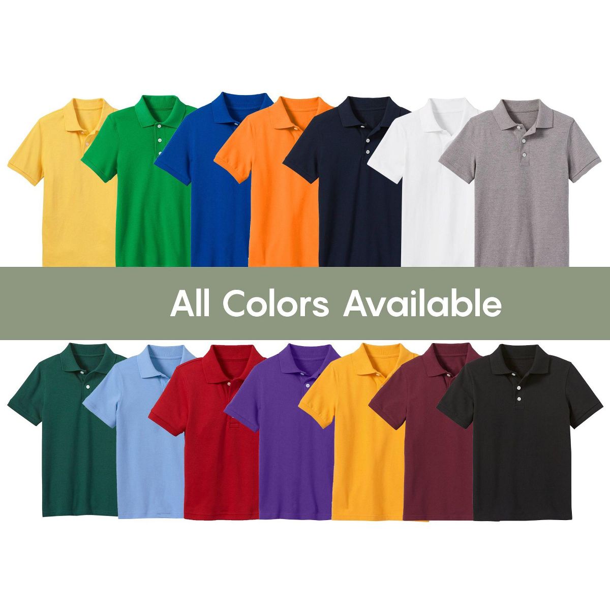 Galaxy by Harvic Boy's School Uniform Polo-5 Pack - thumbnail 5