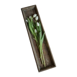 Slickblue Long Rustic Wood Serving Tray, 32" Tabletop or Buffet Centerpiece for Farmhouse Decor - 1 of 2