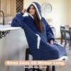 Tirrinia Women Men Blanket Hoodie Oversized Sweatshirts, Fluffy Fleece Plush Blanket Wearable, Cozy Gift for Family College Woman Men - 3 of 4