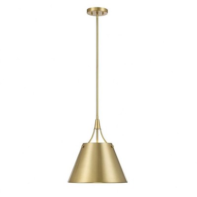 Savoy House Willis 1 - Light Pendant in  Warm Brass