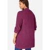 Woman Within Plus Size Button-Front Shaker Cardigan - 3 of 4