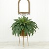 Nearly Natural 32-in Artificial Boston Fern Plant with Metal Planter with Stand DIY KIT - 4 of 4