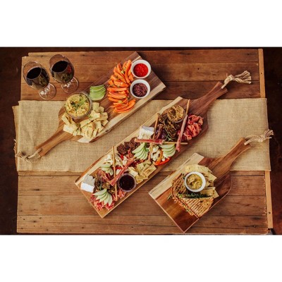Set of 3 Acacia Wood Paddle Bread Boards