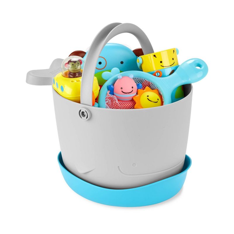 Skip Hop Moby Fun-Filled Baby Bath Toy &#38; Bucket Gift Set - 2pc, 4 of 7