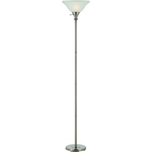Cal Lighting BO-213-BS Torchiere - 1 Light Torchiere-70 Inches Tall and 13 Inches Wide - 1 of 2