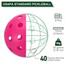Unique Bargains 40 Holes Durable Precision Good Balance Application Pickleball Balls 8 Pcs - 2 of 4