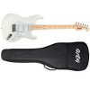 Monoprice Indio Cali Classic Electric Guitar - White, With Gig Bag - 2 of 4