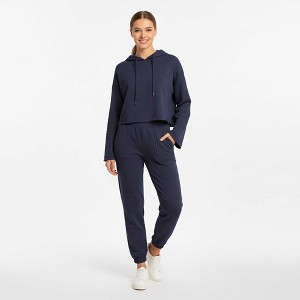 Cherie Code Women’s Hooded Long‑Sleeve Jogger Set – Pullover Hoodie & Elastic Waist Pants - 1 of 4