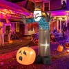 Costway 7 FT Inflatable Haunted Scarecrow Blow up Yard Decoration with Built-in LED Lights - 2 of 4