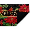 Stupell Industries Seasonal Poinsettia Welcome Printed Outdoor Door Mat, design by Tim Coffey, 18"x30" - 2 of 4