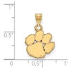 Black Bow Jewelry 14k Yellow Gold Clemson Tigers NCAA Small Pendant - 2 of 3