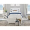 AFI Furnishings Warren Platform Bed T with Footboard & Drawers WH - 3 of 4