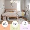 Buzz & Bloom Platform Bed Frame with Wood Slat Headboard and Foundation - 4 of 4