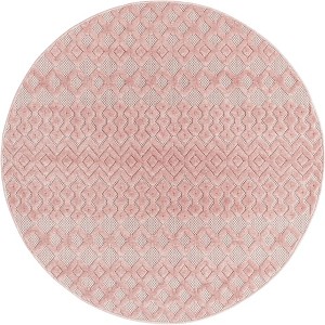 Unique Loom    Outdoor Trellis Textured Osage Area Rug - 1 of 4