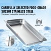 Mojgar Pack Pans, Full Size Anti-Jam Steam Pan, 0.8mm Thick Stainless Steel Restaurant Steam Table Pan - 2 of 4