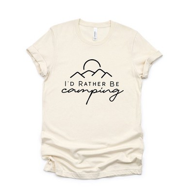 Simply Sage Market Women's I'd Rather Be Camping Short Sleeve Graphic Tee