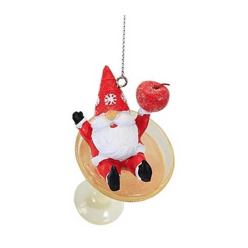 Christmas Martini Glass Ornament 2 Pack