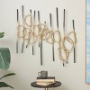 Olivia & May 32"x33" Iron Wall Sculpture: Modern Industrial Horizontal Decor - 2 of 4