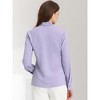 INSPIRE CHIC Women's Long Sleeve Pleated Tie Neck Office Blouses - 4 of 4