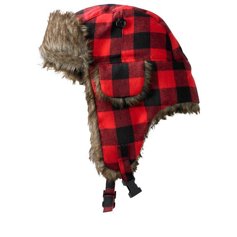 Refrigiwear Fur Trapper Insulated Winter Hat with Face Mask