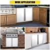 28" W x 19" H Stainless Steel Outdoor Kitchen Double Access Doors, Flush Mount BBQ Cabinet Doors - 4 of 4