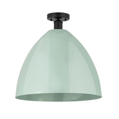 Plymouth Dome - 1 Light Semi-Flush Mount In Industrial Style-18.75 Inches Tall and 16 Inches Wide