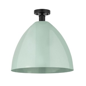 Plymouth Dome - 1 Light Semi-Flush Mount In Industrial Style-18.75 Inches Tall and 16 Inches Wide - 1 of 1