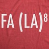 Mens FA (LA)8 T Shirt Funny Nerdy Math Christmas Carole Graphic Novelty Holiday Tee - Crazy Dog Men's T Shirt - 2 of 4