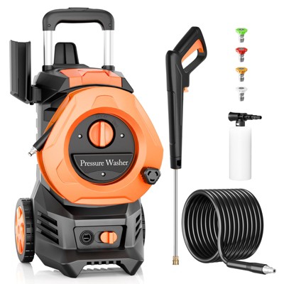 SKONYON 3300 PSI 2.0 GPM Electric High Pressure Washer 25ft Hose with 4 Quick Connect Nozzles and Foam Connon