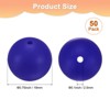 Unique Bargains Round Loose Rubber Beads Craft Smooth Ball Small Hole for DIY Crafts 50 Pcs - 3 of 4