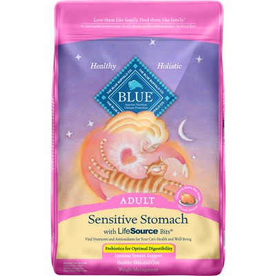 Photo 1 of Blue Buffalo Sensitive Stomach Chicken  Brown Rice Recipe Adult Premium Dry Cat Food - 15lbs