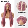 Unique Bargains Women's Long Hair Wigs 31" with Wig Cap Long Hair - 3 of 4