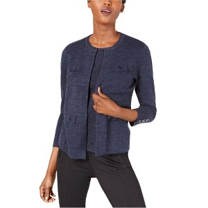 Anne Klein Womens Pocket Cardigan Sweater - 1 of 1