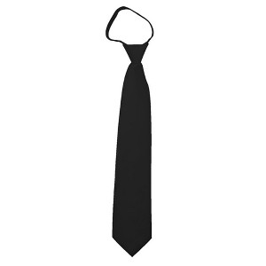 Men's Solid Color Zipper Neckties - 1 of 3