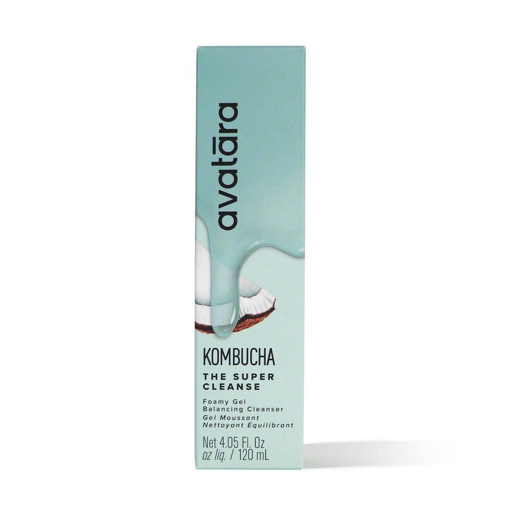 Photos - Facial / Body Cleansing Product Avatara Kombucha The Super Cleanse Facial Cleanser - 4.05 fl oz: Sulfate-Free, Vegan, For Oily and Acne-Prone Skin 